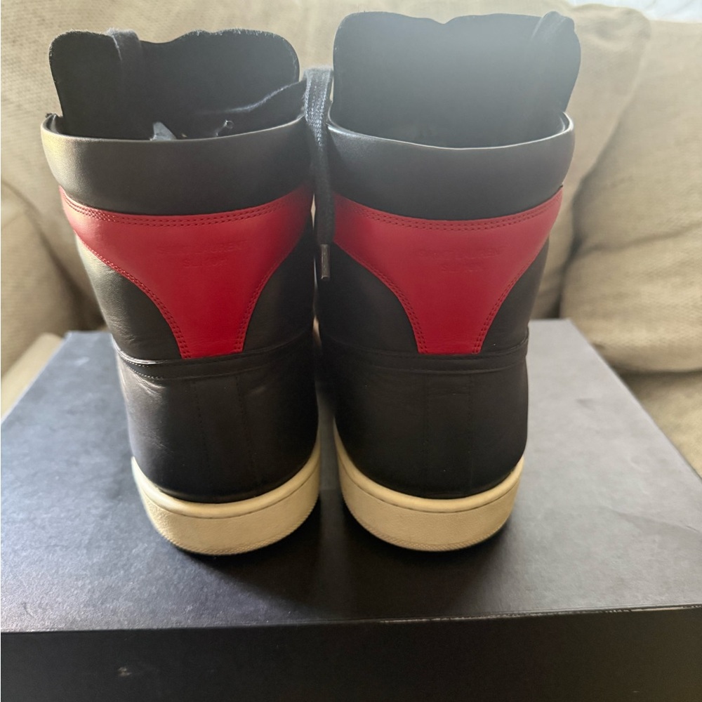 Saint Laurent SL/10H High Court Classic Red and black Size 13 US Size 46 EU - Picture 4 of 7